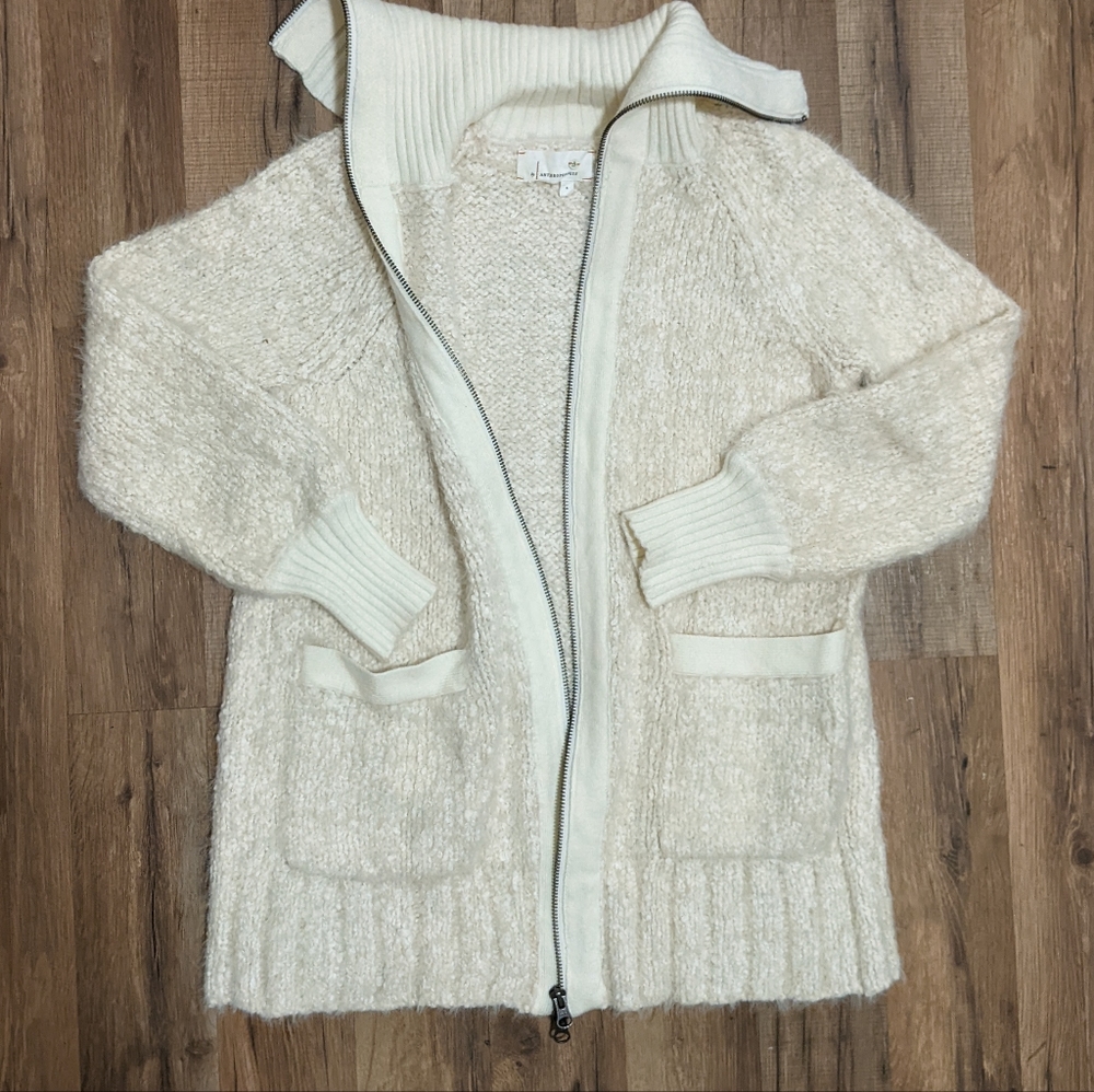 Anthropologie Turtleneck Cardigan Size S